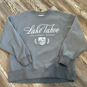 Abercrombie and Fitch Blue Lake Tahoe Crewneck Medium